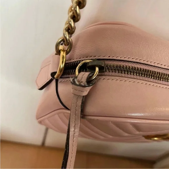 Gucci Blush Chevron Crossbody Bag - Picture 9 of 14